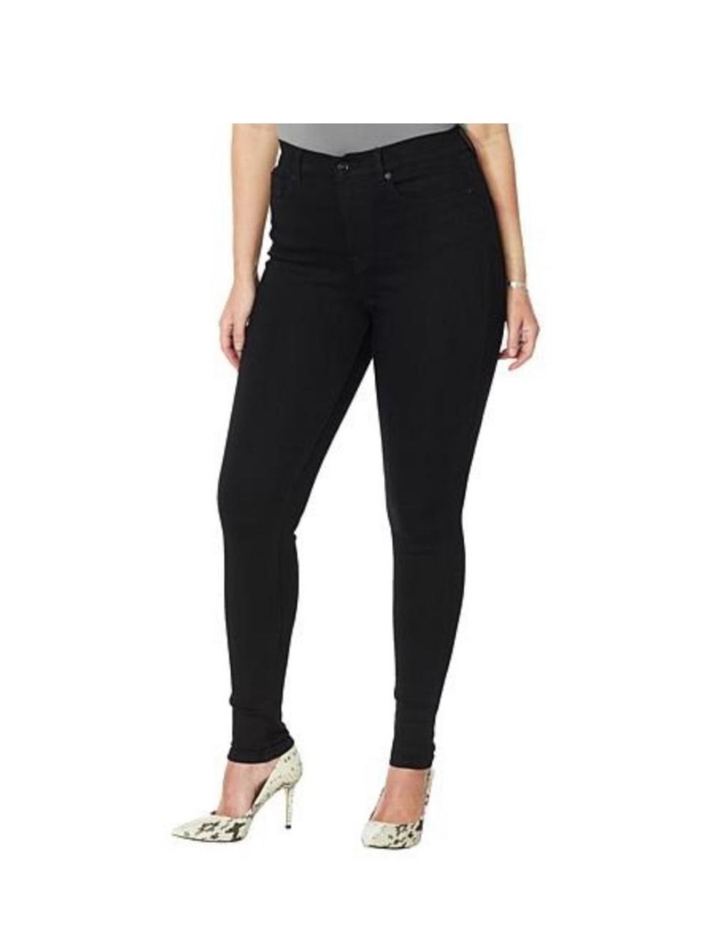 Diane Gilman Black Skinny High-Rise Jeans